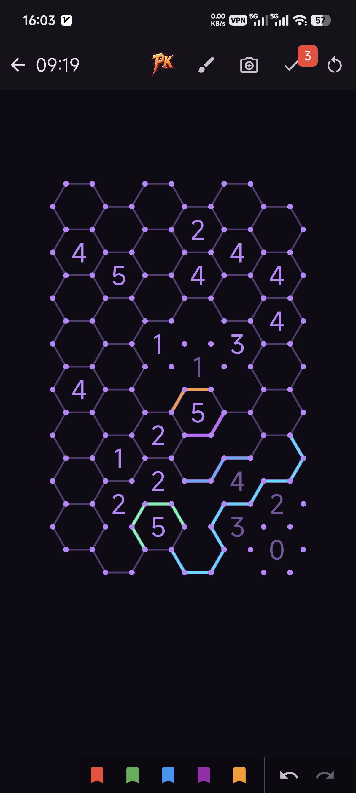 Slitherlink gameplay 2